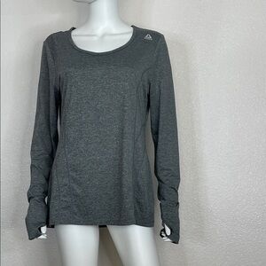 Reebok Women's Charcoal Long Sleeve Sweatshirt